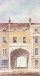La entrada mejorada a Scotland Yard, 1824